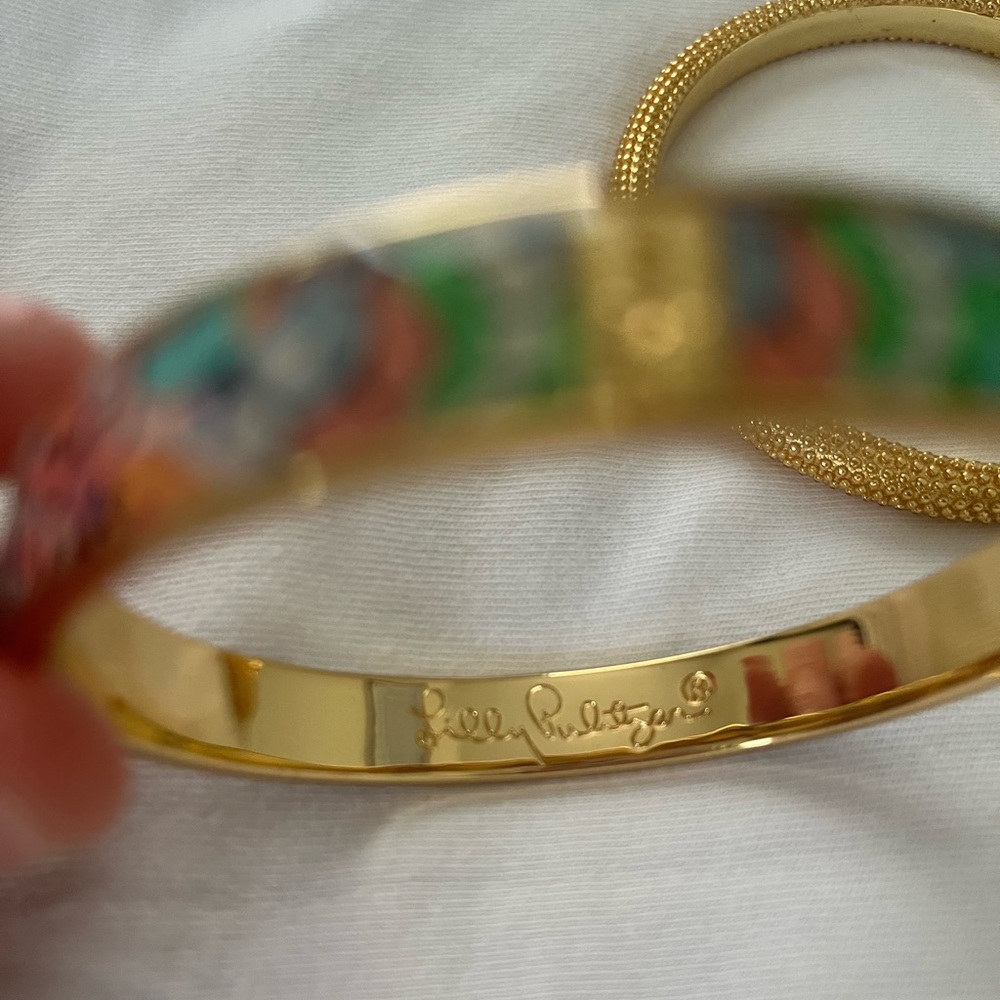 Lilly Pulitzer Bangle Bracelets Set of 2 - Picture 2 of 4